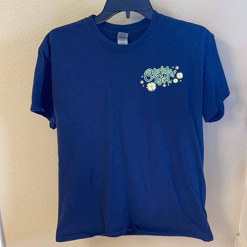 Cherished Girl- Let your Light Shine Navy Blue Short sleeve shirt Size:M